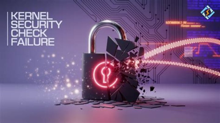 How do I fix kernel security check failure?