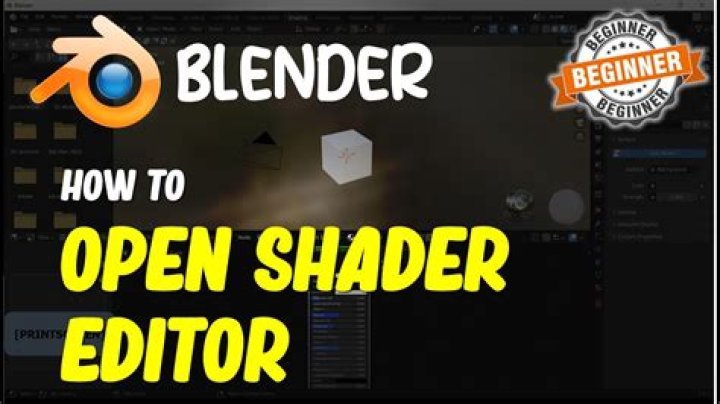 How do I use shader editor in blender?