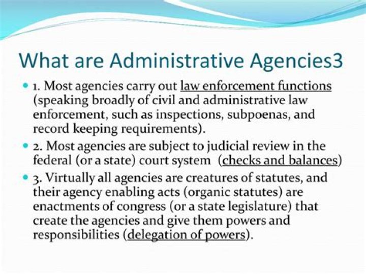 What are laws made by administrative agencies called?