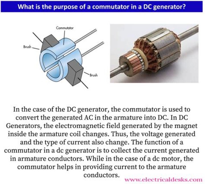 What is the main purpose of commutator?