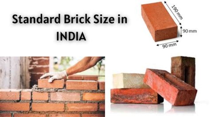 What is the standard brick size in India?