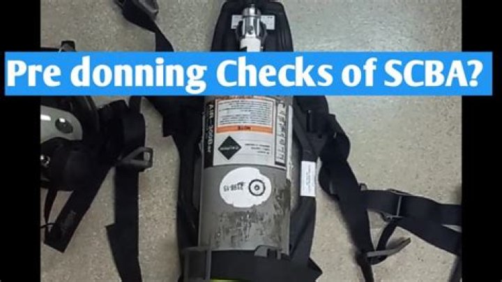 What will you check before donning the SCBA?
